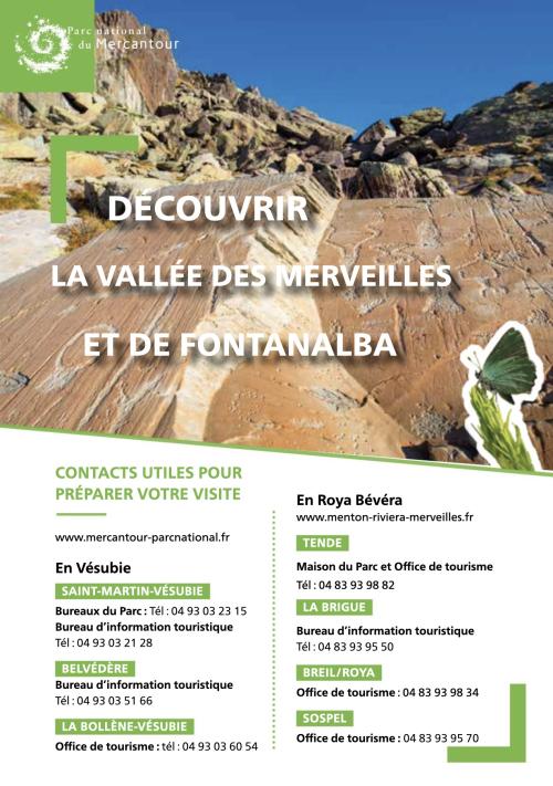 Plaquette : découvrir la vallée des Merveilles et de Fontanalba