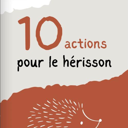 10 actions pour le hérisson