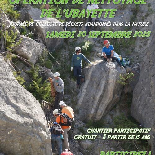 Affiche nettoyage de l'Ubayette