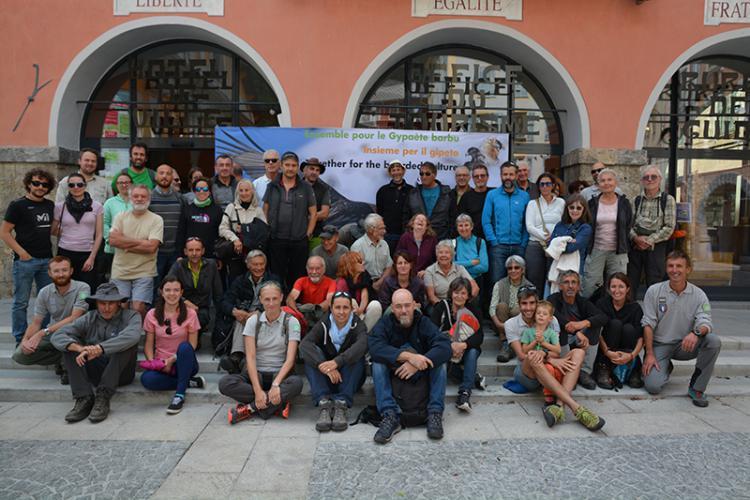 Une partie des membres du Réseau rassemblés à Saint Etienne-de-Tinée en 2019.