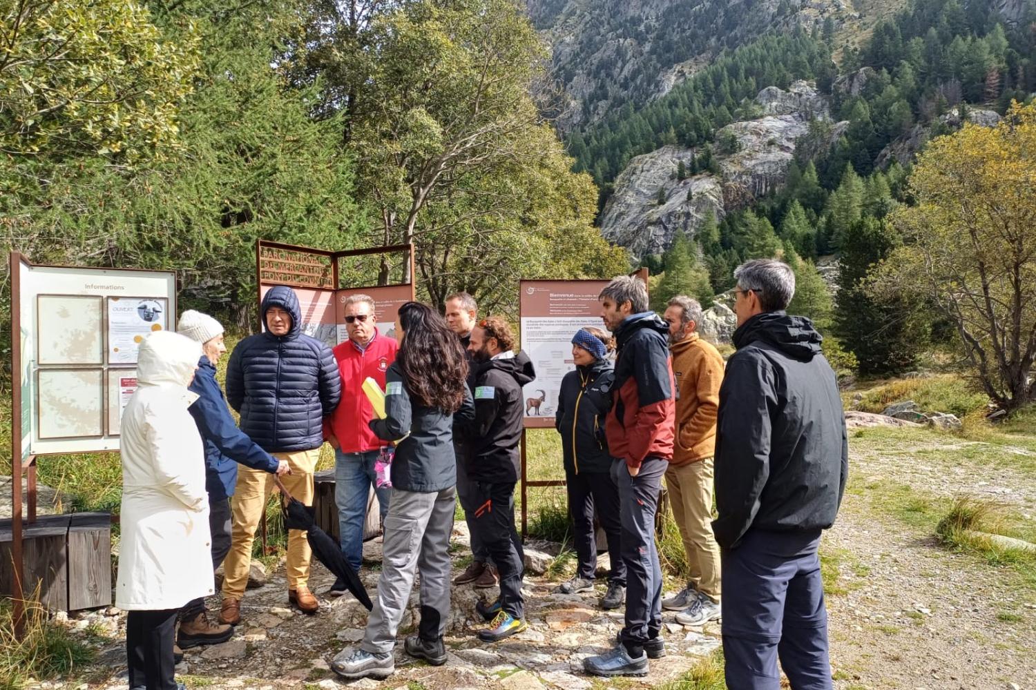 Visite du préfet en Gordolasque © Q. Baudouin / PnM