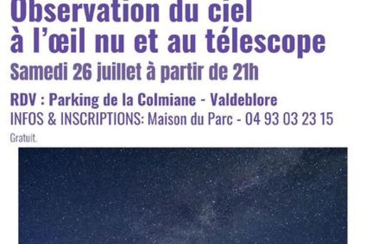 Animation nuit par le Parc national du Mercantour_Valdeblore